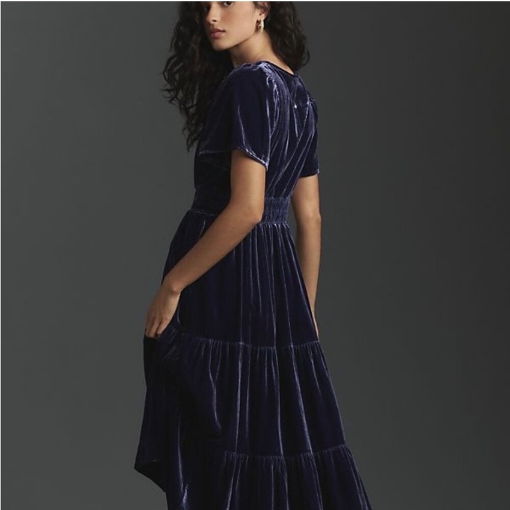 Anthropologie somerset velvet maxi, S NWT